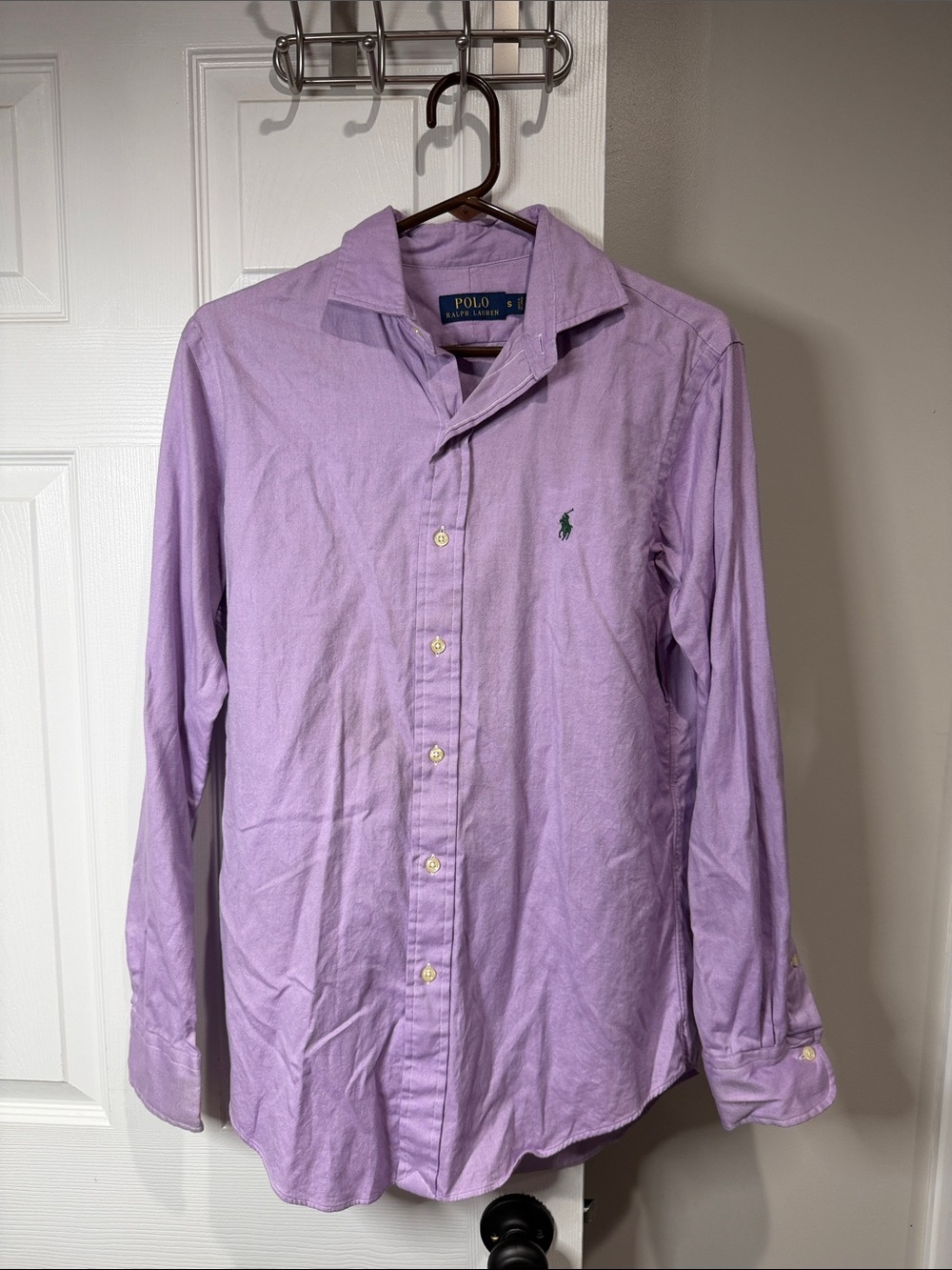 Polo by Ralph Lauren Men’s Lavender Button-Down Oxford Shirt